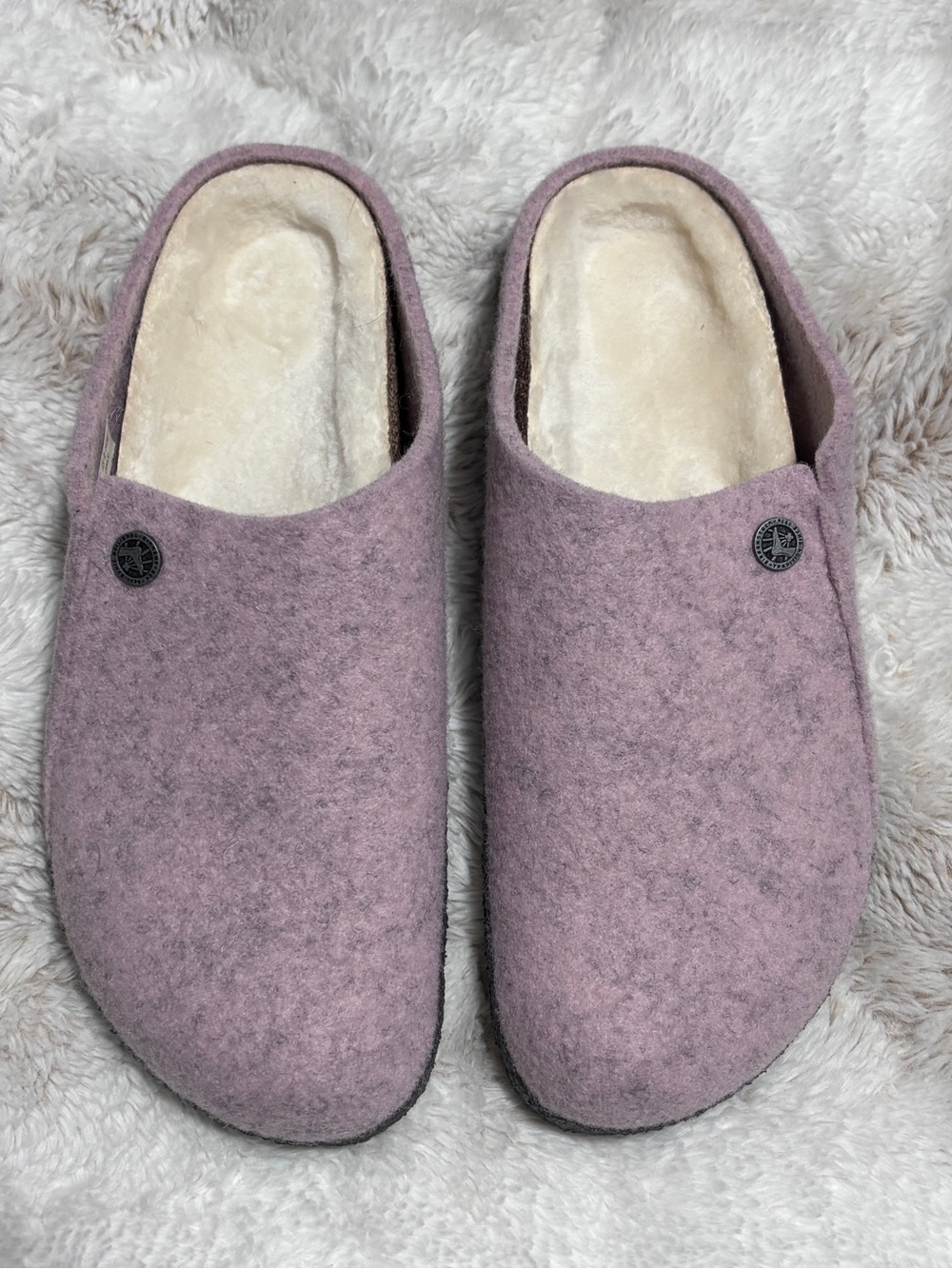 Birkenstock Women's Pink/Mauve Zermatt Slipper in Size 40 (US 9 - 9.5)